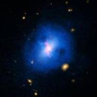 And now the galaxy's weather forecast: showers in central parts